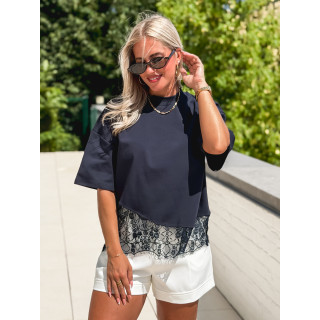 T-shirt Angéline - Bleu marine