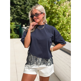 T-shirt Angéline - Bleu marine