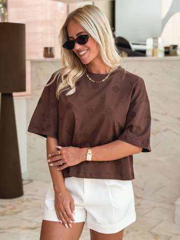 T-shirt Amelle - Chocolat