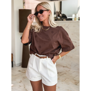 T-shirt Amelle - Chocolat