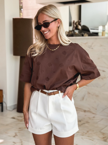 T-shirt Amelle - Chocolat