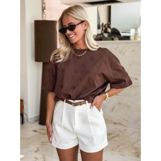 T-shirt Amelle - Chocolat
