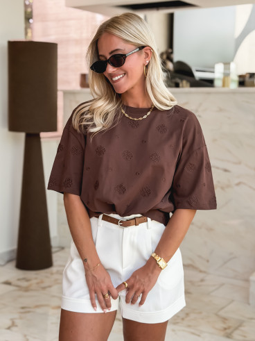 T-shirt Amelle - Chocolat