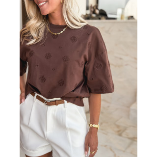T-shirt Amelle - Chocolat