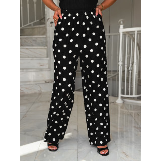 Pantalon à pois Amicia - Noir