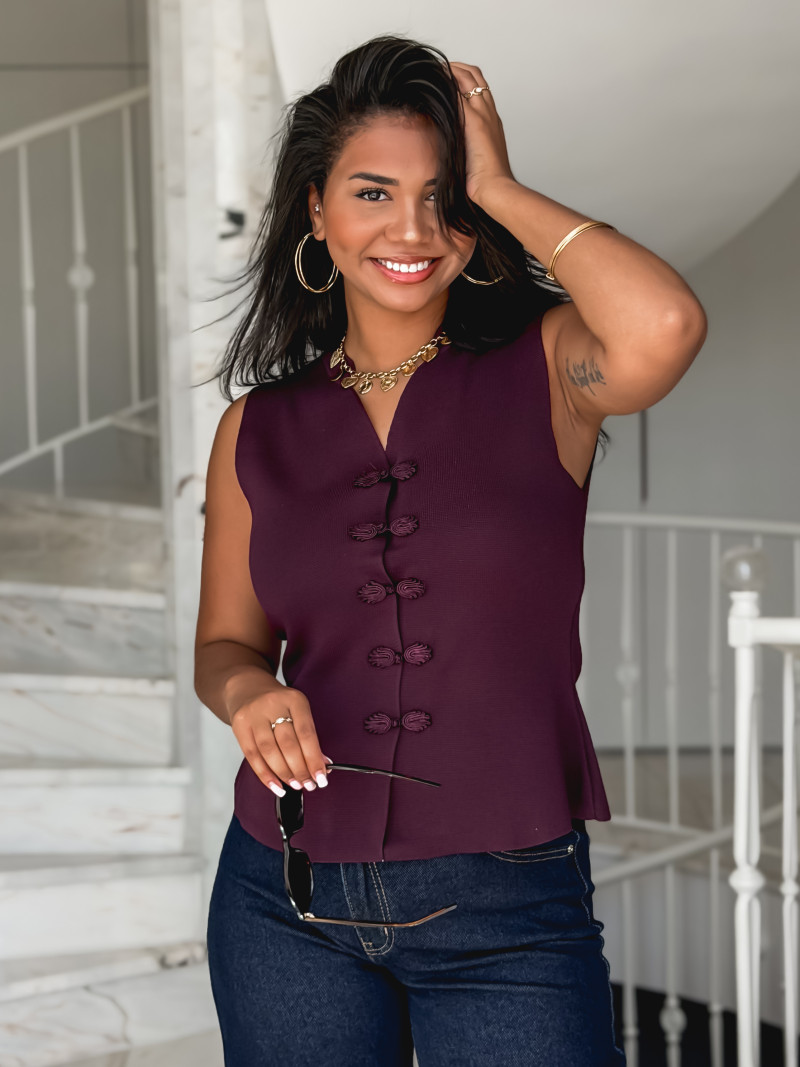 Blouse Miréna - Bordeaux