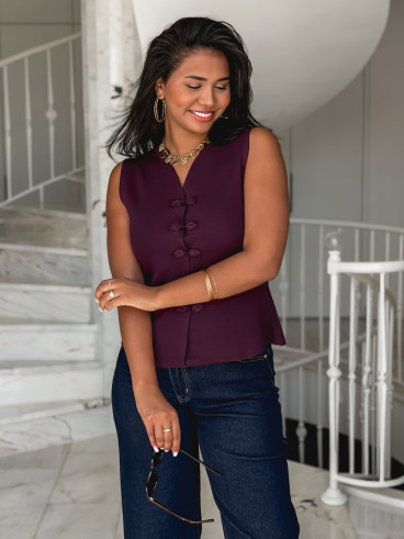 Blouse Miréna - Bordeaux