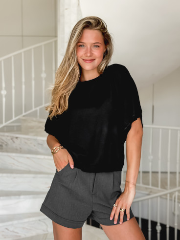 Blouse Lysoria - Noir Blouse Lysoria - Noir