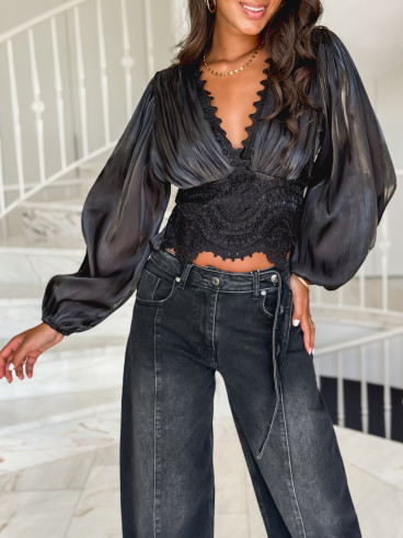 Blouse Kataleya - Noir