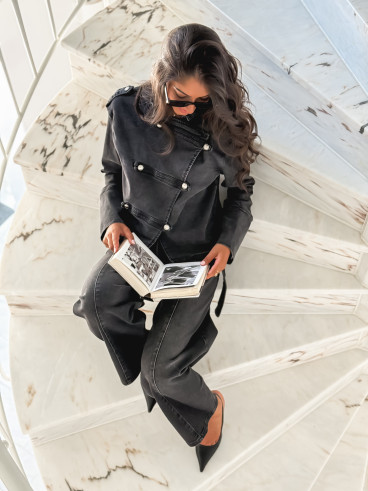 Veste en jeans Korélia - Gris foncé