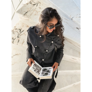 Veste en jeans Korélia - Gris foncé