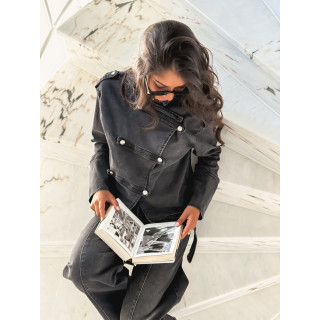 Veste en jeans Korélia - Gris foncé