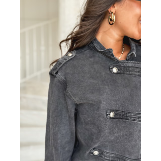 Veste en jeans Korélia - Gris foncé