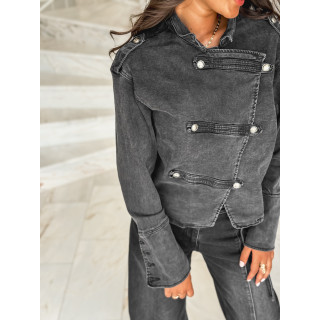 Veste en jeans Korélia - Gris foncé