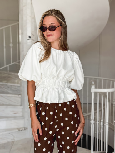 Blouse Dariane - Blanc Blouse Dariane - Blanc