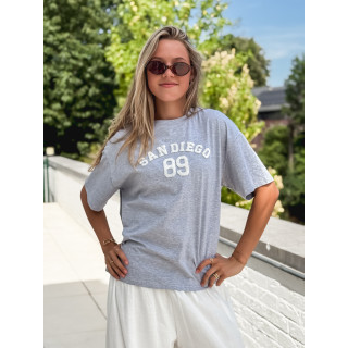 T-shirt "San Diego" - Gris/Blanc