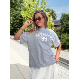 T-shirt "San Diego" - Gris/Blanc
