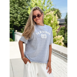 T-shirt "San Diego" - Gris/Blanc