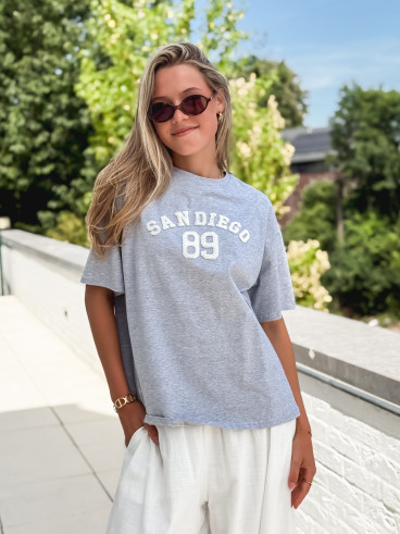 T-shirt "San Diego" - Gris/Blanc T-shirt "San Diego" - Gris/Blanc