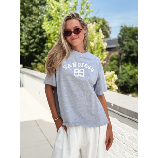 T-shirt "San Diego" - Gris/Blanc