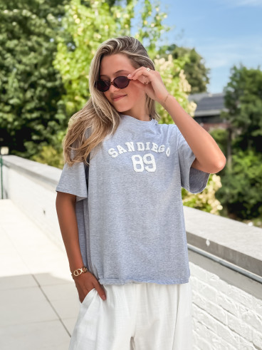 T-shirt "San Diego" - Gris/Blanc T-shirt "San Diego" - Gris/Blanc