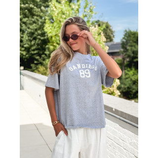 T-shirt "San Diego" - Gris/Blanc