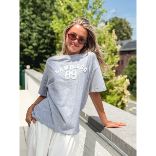 T-shirt "San Diego" - Gris/Blanc