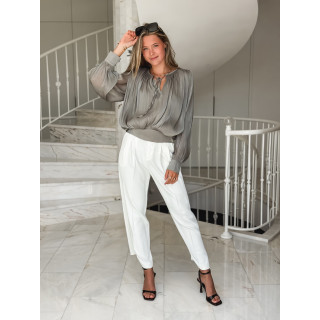 Blouse à manches longues Pérou - Kaki