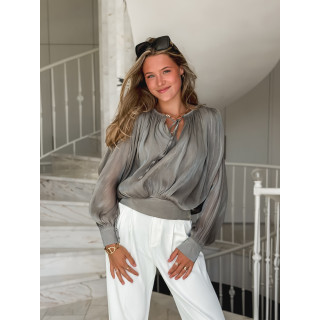 Blouse à manches longues Pérou - Kaki