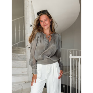 Blouse à manches longues Pérou - Kaki