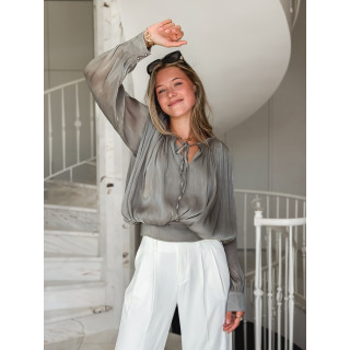 Blouse à manches longues Pérou - Kaki