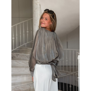 Blouse à manches longues Pérou - Kaki