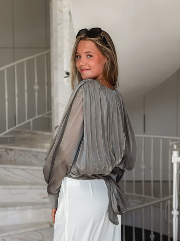 Blouse à manches longues Pérou - Kaki Blouse à manches longues Pérou - Kaki