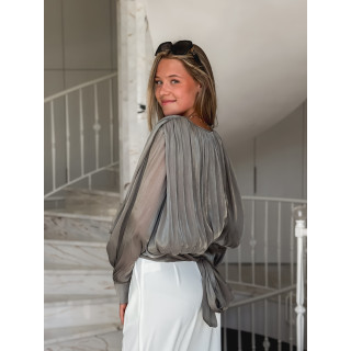 Blouse à manches longues Pérou - Kaki