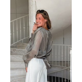 Blouse à manches longues Pérou - Kaki