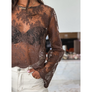Blouse Lydia - Chocolat