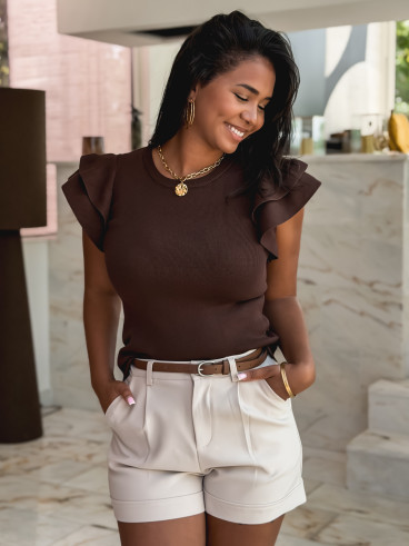 Blouse Kaïla - Chocolat