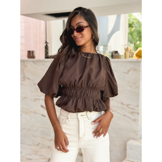 Blouse Dariane - Chocolat