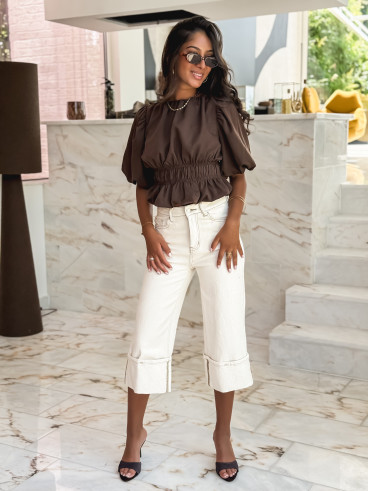 Blouse Dariane - Chocolat Blouse Dariane - Chocolat