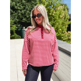 Pull fin ligné Clarissa - Rose
