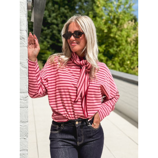 Pull fin ligné Clarissa - Rose