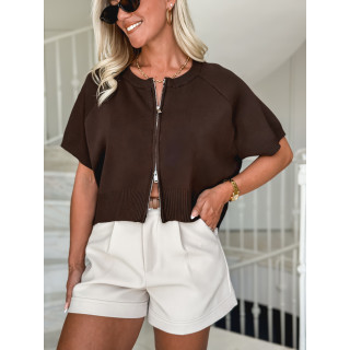 Gilet Paoline - Chocolat