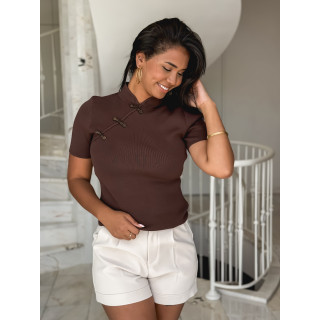 Blouse Tyliane - Chocolat