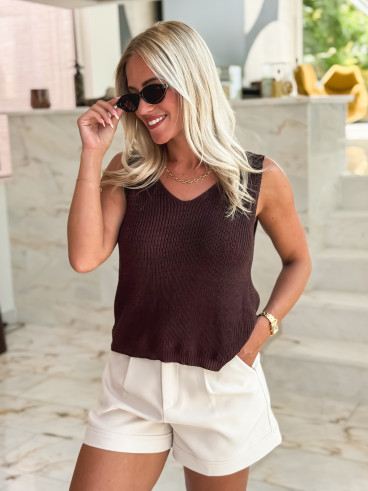 Blouse Oria - Chocolat