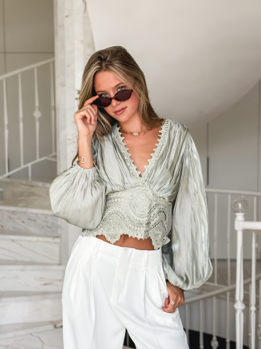 Blouse Kataleya - Vert menthe Blouse Kataleya - Vert menthe