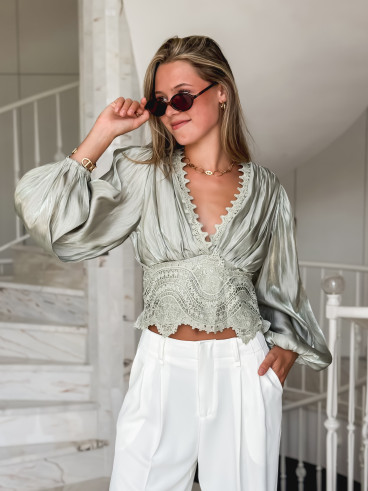 Blouse Kataleya - Vert menthe