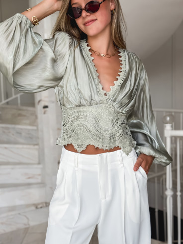 Blouse Kataleya - Vert menthe Blouse Kataleya - Vert menthe