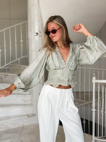 Blouse Kataleya - Vert menthe Blouse Kataleya - Vert menthe