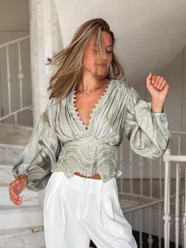 Blouse Kataleya - Vert menthe Blouse Kataleya - Vert menthe