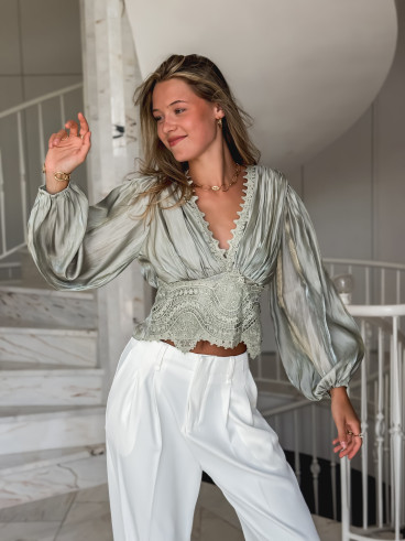 Blouse Kataleya - Vert menthe Blouse Kataleya - Vert menthe